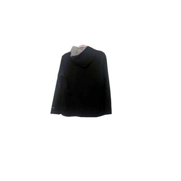 Free Country Womens Windbreaker Jacket Hooded Full Zip Pockets Black Sz M - Picture 1 of 8